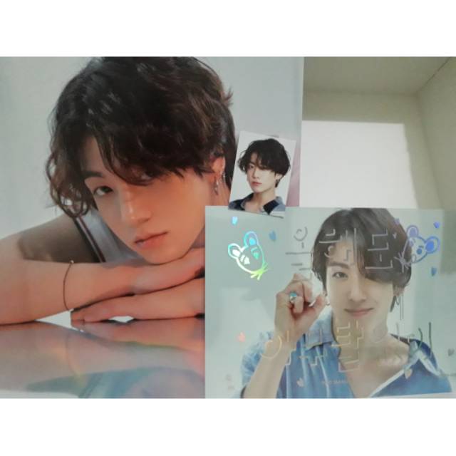 [BTS SEASON'S GREETINGS] Jungkook SET Greeting Message Card  + ID Photo + Mini Postet OFFICIAL