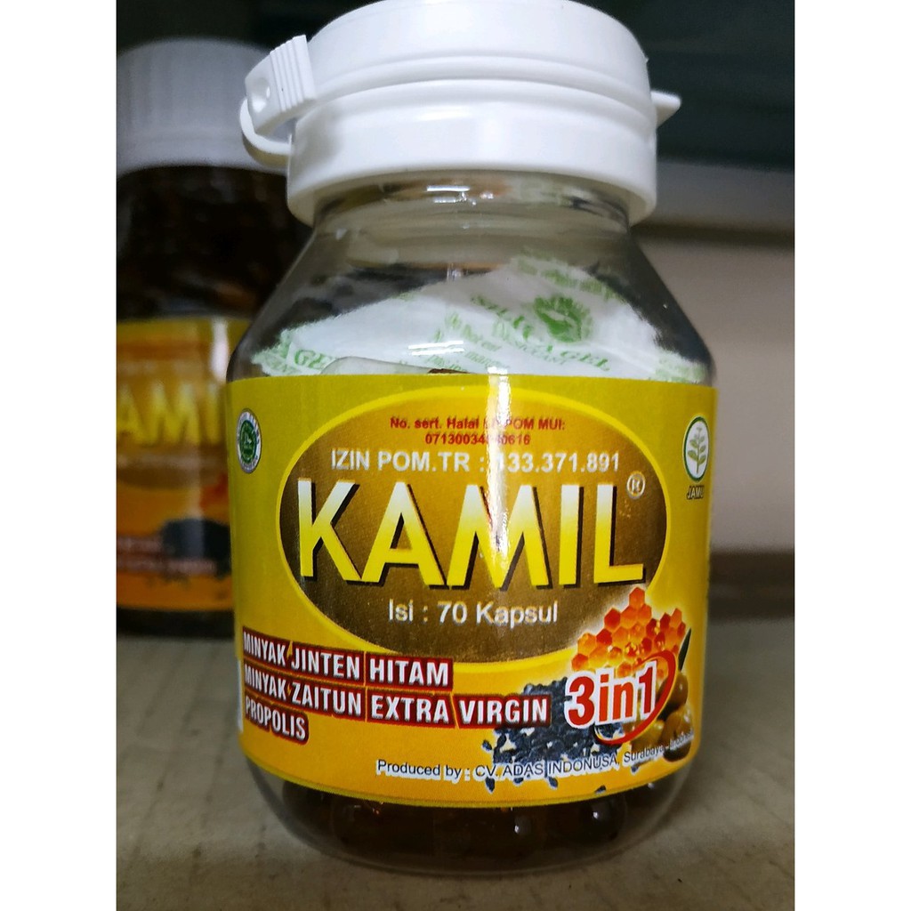 KAMIL 3 IN 1 ISI 70 KAPSUL JAMINAN 100% ORIGINAL | KAPSUL MINYAK JINTAN HITAM ZAITUN PROPOLIS