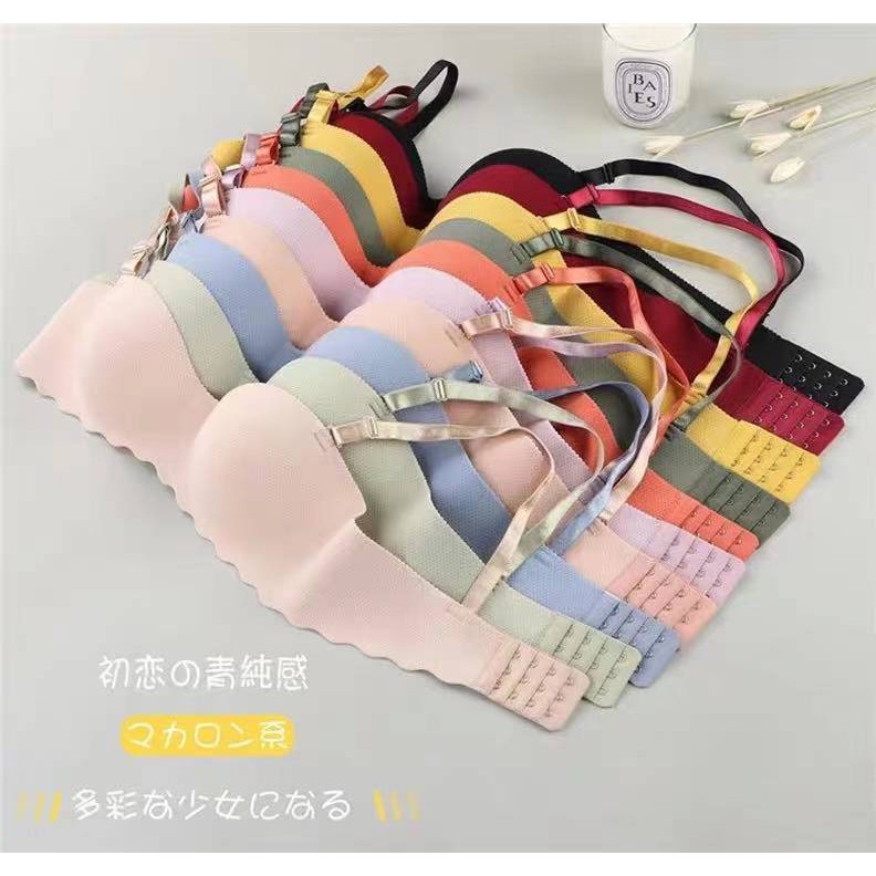 Summer bra push up light and small chest gathered comfort simple bh-2