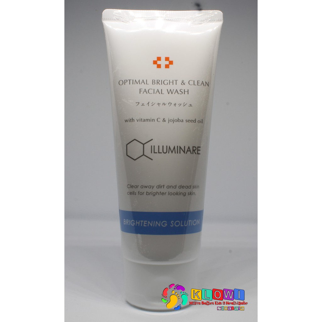 Illuminare  Optimal Bright &amp; Clean Facial Wash 100 Gr/ Pembersih Wajah / Sabun Muka / Facial Foam