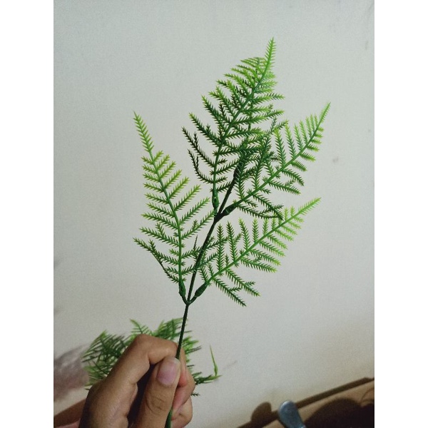 Pakis Paku Mini Bunga Plastik Artificial Dekorasi Rustic Hiasan Mahar Dried Flower Hampers Ringbox-2