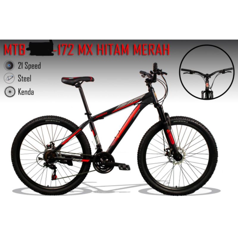 Sepeda Federal Gunung MTB size 26 Phoenix 172 MX Baru