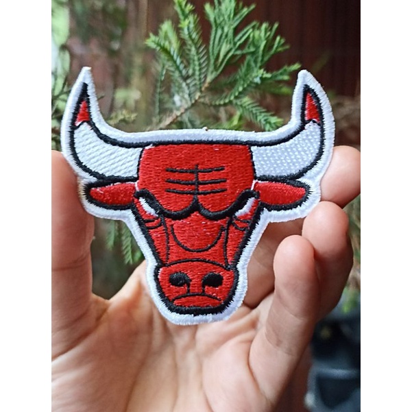 patch bordir chicago bulls kepala
