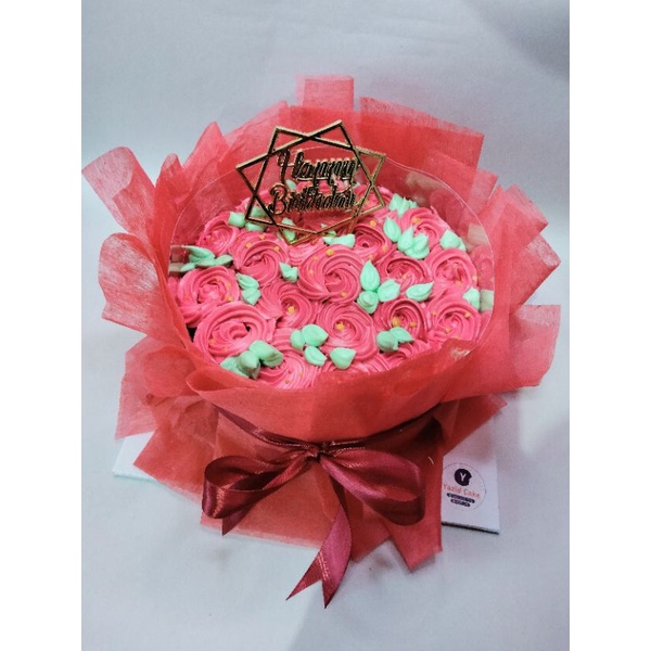 

kue ulang tahun, buket cake, banjarmasin, hadiah wisuda, cake d.20cm