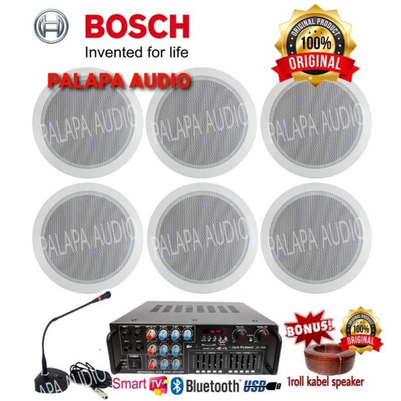 Paket Speaker Plafon Ceiling Bosch (6 speaker)
