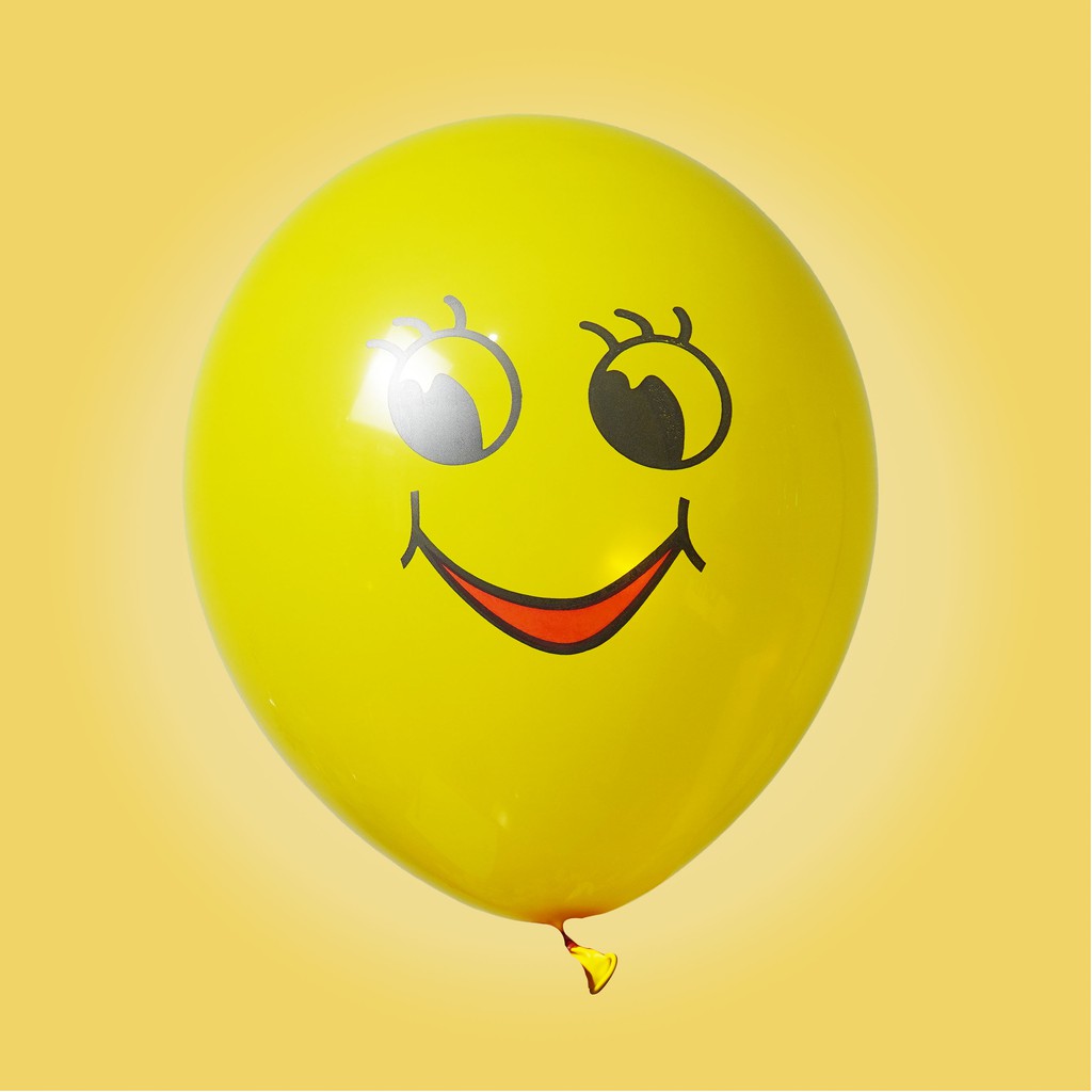 Balon Latex Motif Emoji 12&quot;(12 inch) ISI: 10pcs/pack, Balon Emoticon/Emote/Funny/Smiley