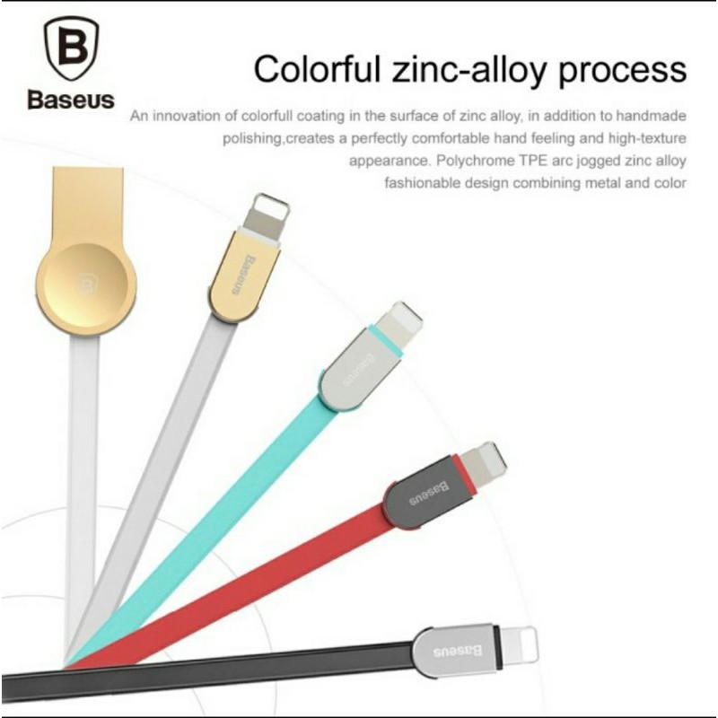 PROMO Baseus Zinc Alloy Cable Kabel Data Lightning For I PHONE IP iP-ad 1M