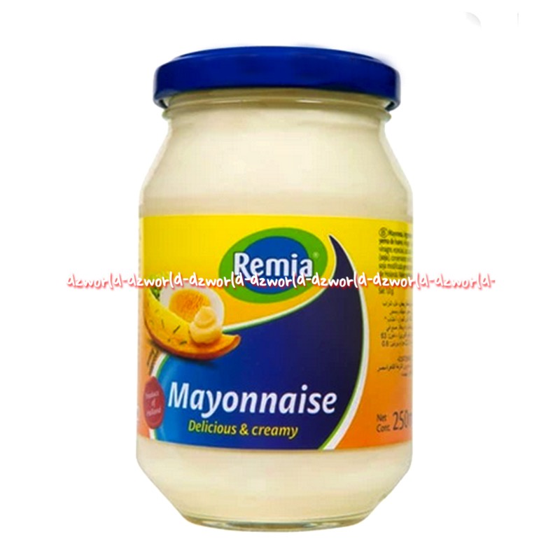 Remia 214gr Mayonnaise Delicious &amp; Creamy Mayonnaise Light Mayones Botol Jar Remya