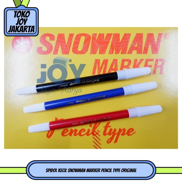 

Spidol Kecil Snowman Marker Pencil Type Original