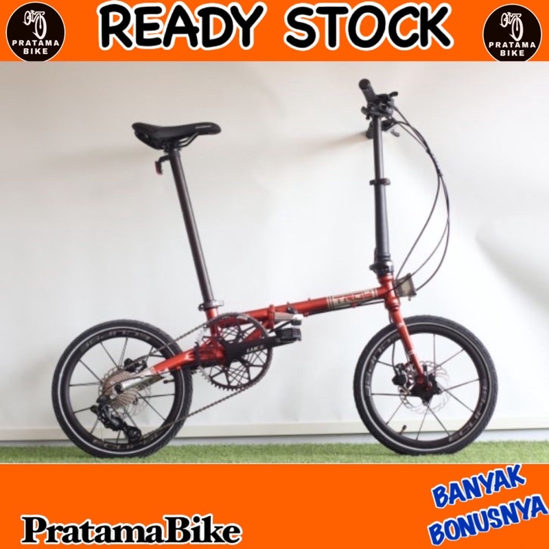 Sepeda Lipat 16 Element Troy X9 New 2021 9Speed Chromolly Terbaru