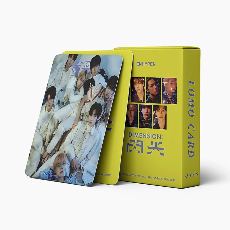 54pcs / Kotak Kartu LOMO Foto ENHYPEN 2022 Dimension: Album SUNOO JUNGWON