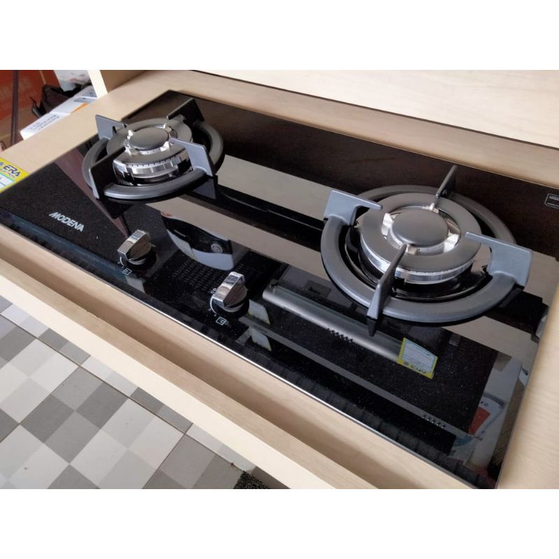 kompor tanam modena bh1725l  safety technology  garansi kaca seumur hidup