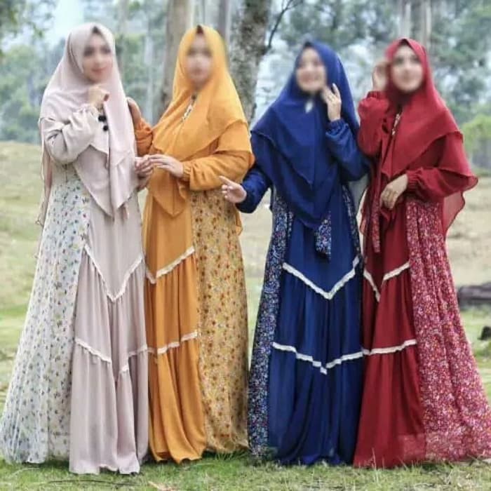Baju - muslim wanita Dres Gamis Syari Pesta Maxi Terbaru Jihan