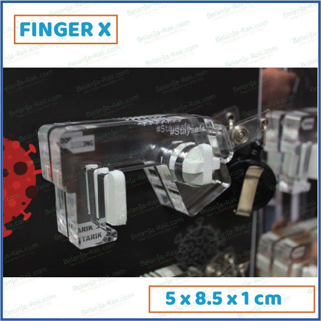 

Finger X (Finger Extension) Akrilik Warna Bening