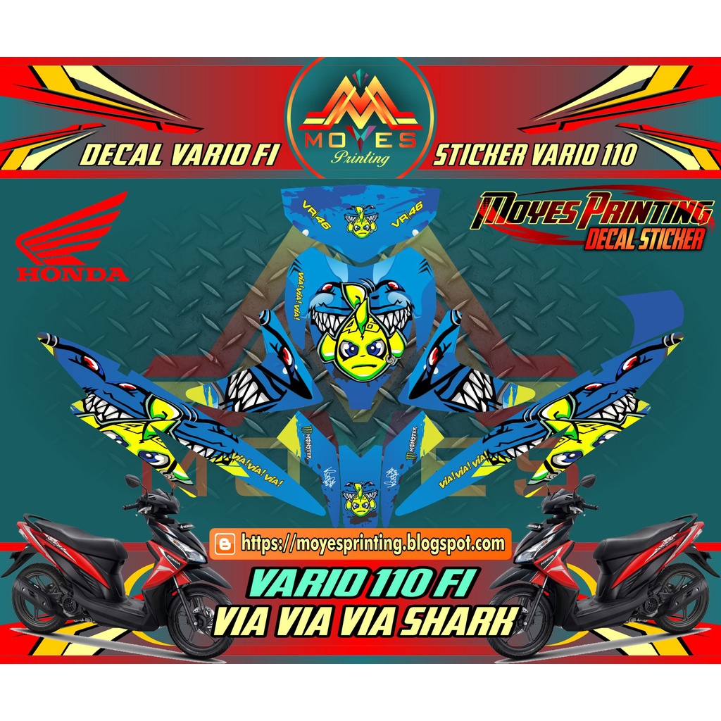 Decal Vario 110 Fi Full Body - Decal Honda Vario 110