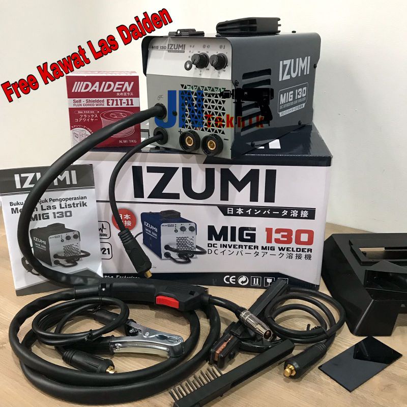 MESIN LAS IZUMI MIG 130 TRAFO LAS CO2 IZUMI MIG 130 TANPA GAS