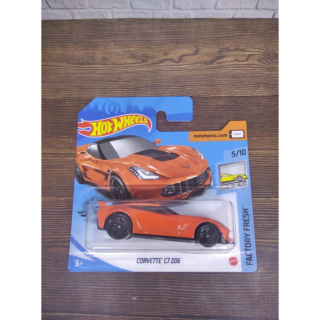 Hot Wheels Corvette C7 Z06 Orange HW Factory Fresh Short Card 5/10