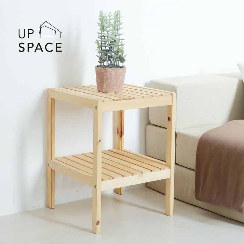 Rak kayu serbaguna rak 2 susun