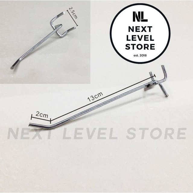Triangle Hook Ram Tripod 5 10 15 20 CM Display Besi Stainless TEBAL 3 mm T Hook 3,5mm