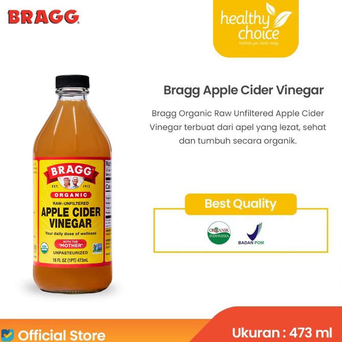 

Big Sale Bragg Organic Raw Unfiltered Apple Cider Vinegar 473 ml Diskon