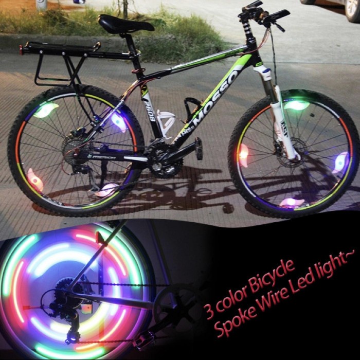 Lampu Roda Ban Sepeda color full LED Dachelun 1 Pcs DC-889