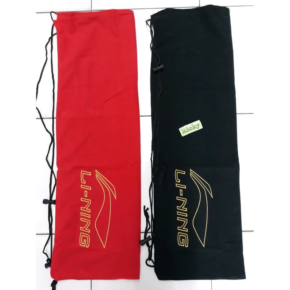New tas sarung raket badminton kain LINING ORIGINAL Keren