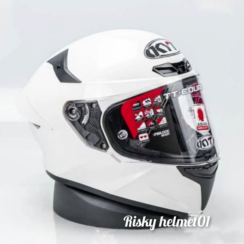 Helm Full face KYT TT Crouose Putih Original