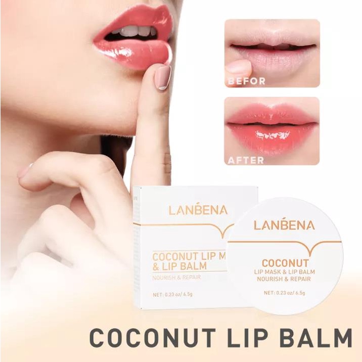 LANBENA Lip Mask Lip Balm Lip Scrub Rose / Aloe Vera / Coconut / Sugar