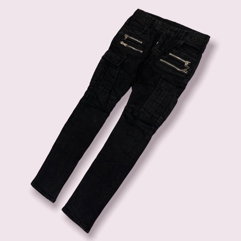 balmainn bikers jeans second