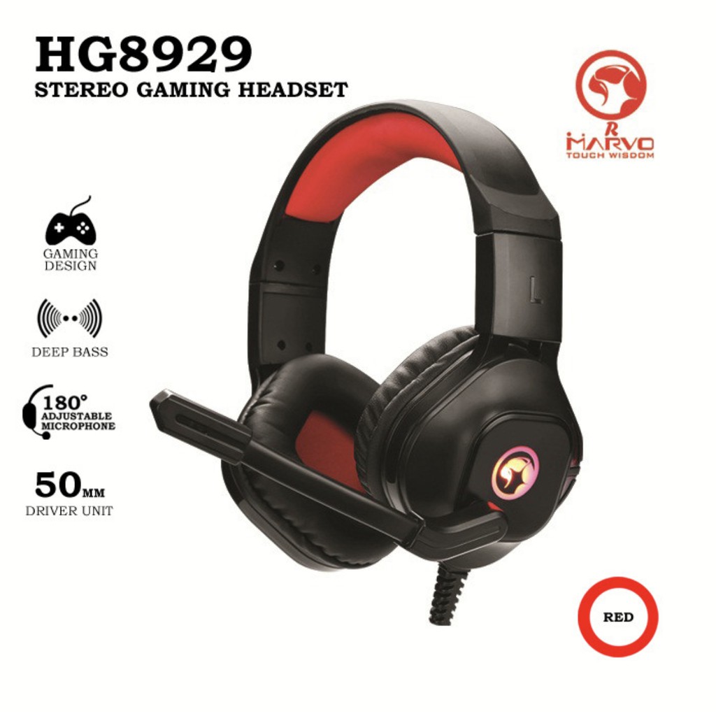 Headset Gaming Marvo HG8929 - Headset Gaming Extra Bass