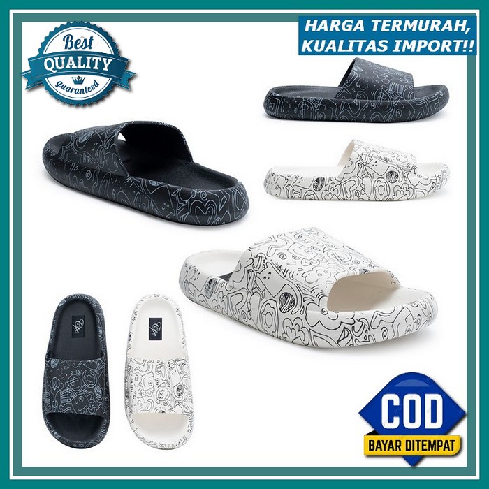 Sendal Wanita Korean Style Sandal Teplek Santai Slop Remaja Dewasa Terbaru Kekinian Korean Style Sli