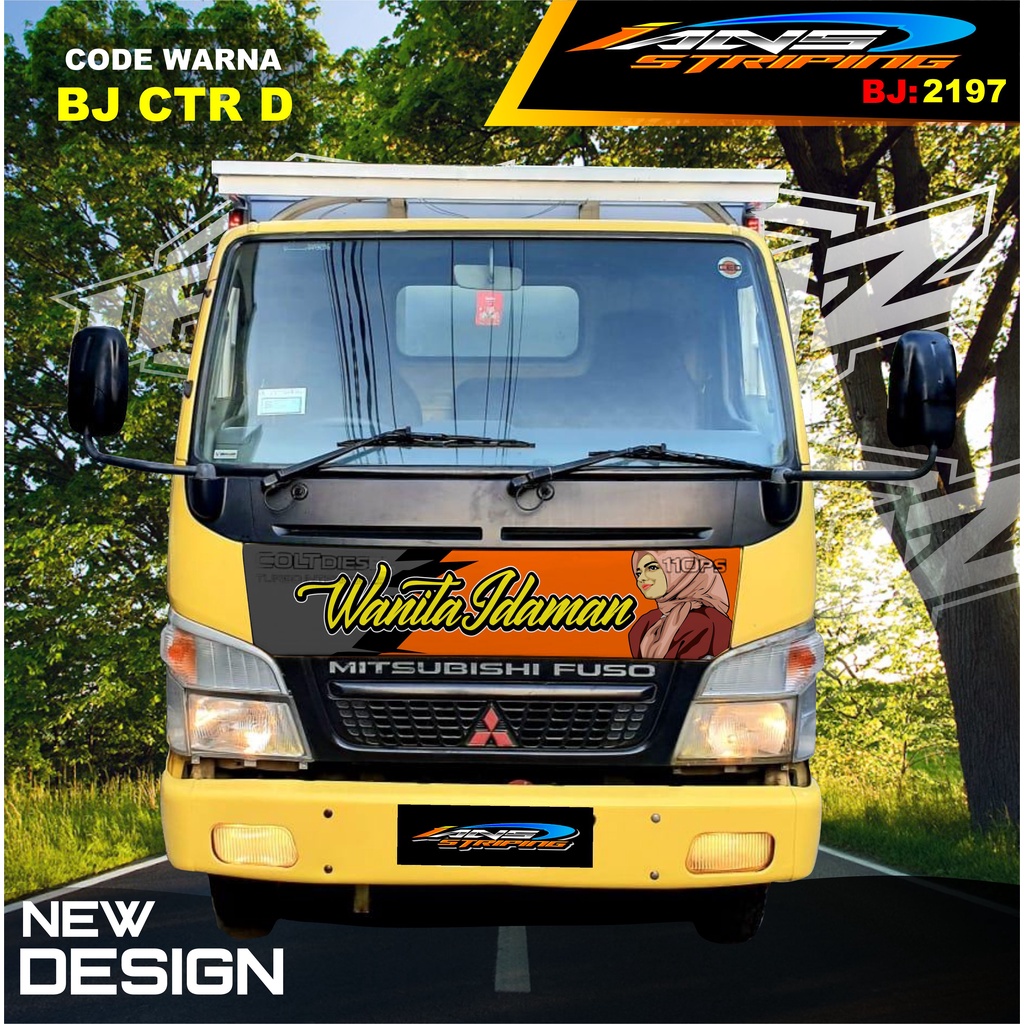 DECAL STIKER KAP DEPAN TRUK FUSO / STIKER KABIN TRUK RAGASA,UMPLUNG / STIKER KAP CUP DEPAN TRUK DINA,FUSO