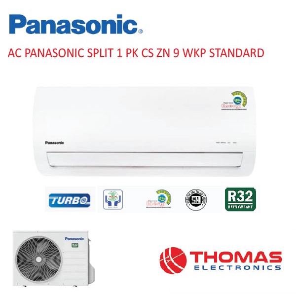 AC PANASONIC SPLIT 1 PK CS ZN 9 WKP STANDARD ZN9 WKP ZN 9WKP/ 9WKP R32 GARANSI RESMI