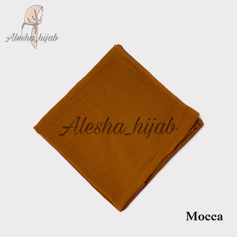 Segi Empat Paris | Jilbab Paris | Hijab Paris | Kerudung Paris Polos Premium-Mocca