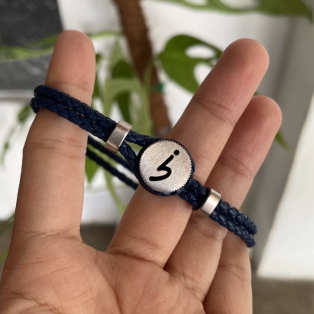 Agnes B leather bracelet gelang kulit