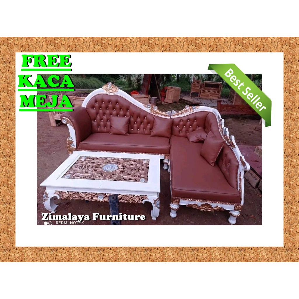 Sofa Tamu Jati Model Sudut Jepara Kursi Tamu Sofa Sudut