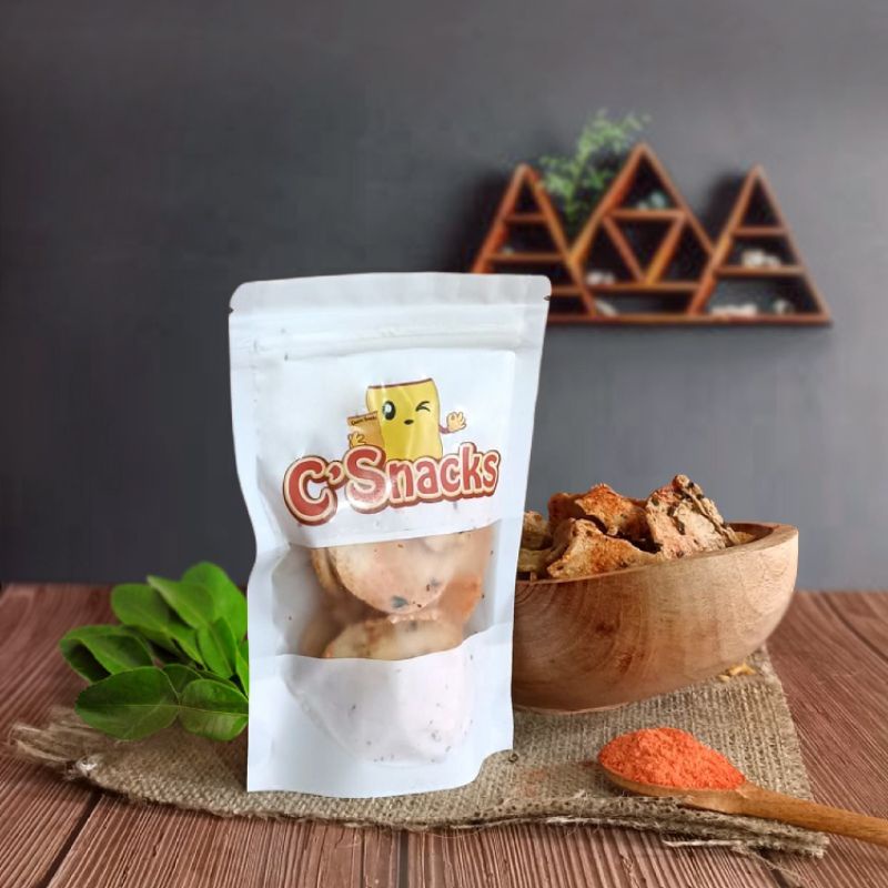 

Camilan gurih Basreng Crispy rasa balado daun jeruk (kemasan 50gr)