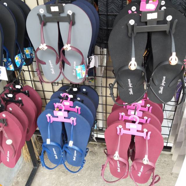 Sandal wedges slingback bali jepun