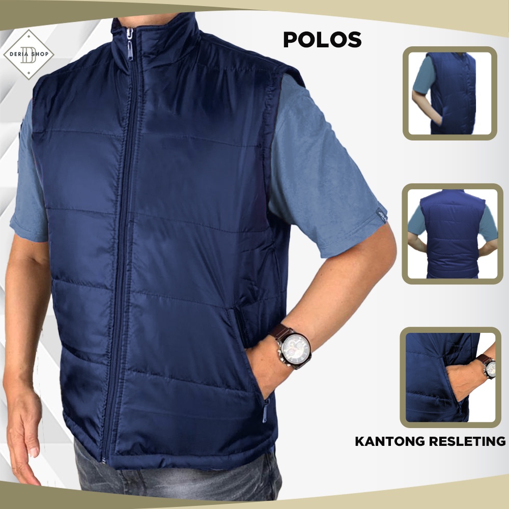 Rompi Pria Safety Casual Bahan Parasut Polos Anti Angin Dewasa Anak Jaket Motor Tactical Outdoor Cow