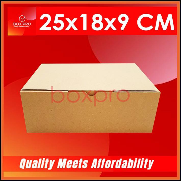 

Kardus Dus Uk 25X18X9 Cm ( 10 Pcs )Die Cut Box Kotak Baju,Makanan Dll