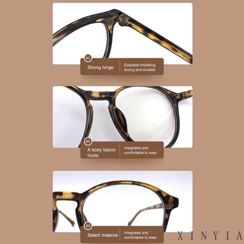 【COD】Kacamata Hitam frame Anti Blue Light Bentuk Bulat Gaya Korea Untuk Pria Dan Wanita