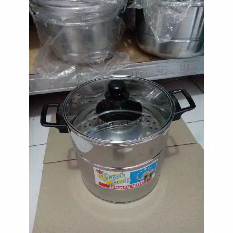 Dandang Bakso Tutup Kaca (24Cm)