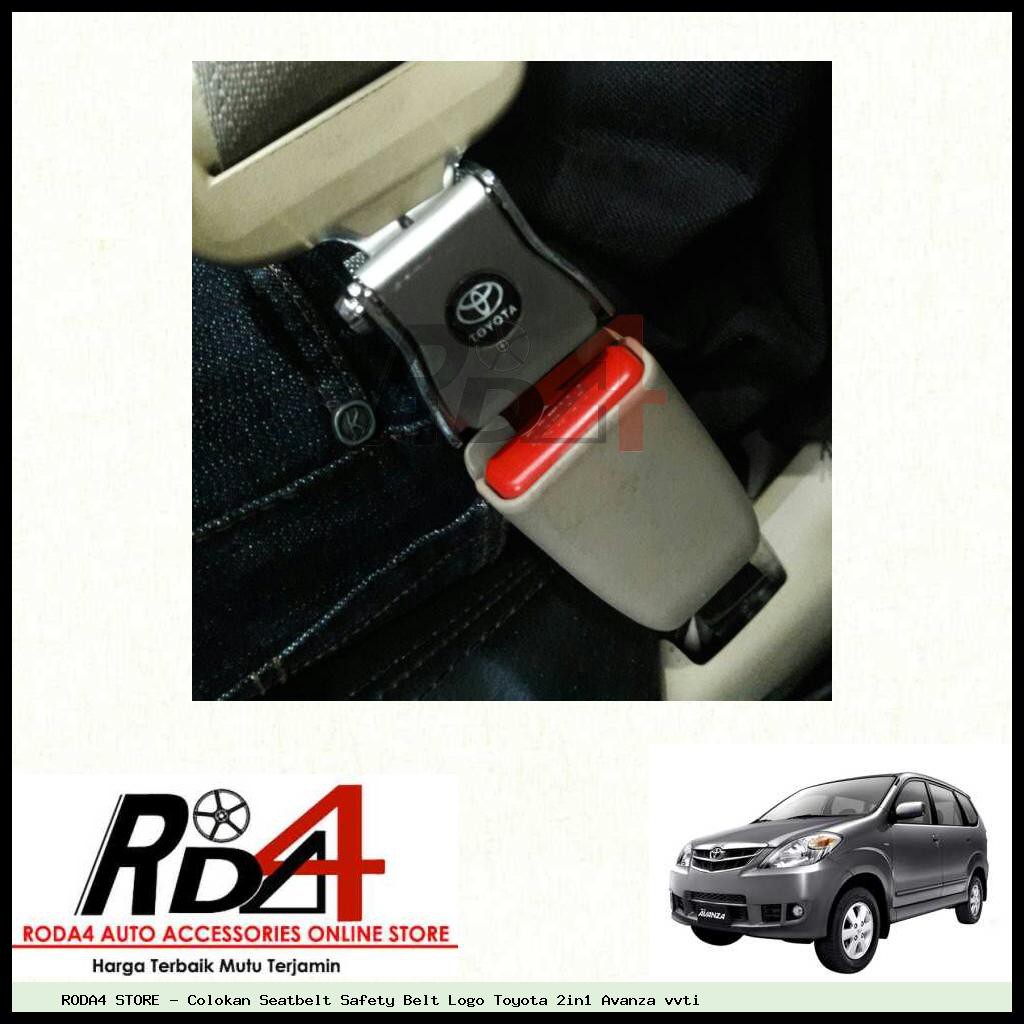 Colokan Seatbelt Safety Belt Logo Toyota 2in1 Avanza vvti