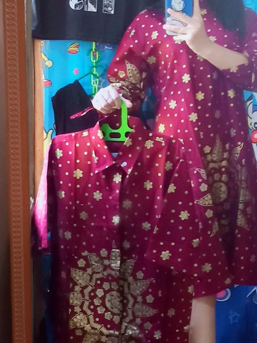 Bisa Pisah//batik Couple Keluarga - Sania Ruffle Batik Couple Garansi Termurah - Couple Terbaru