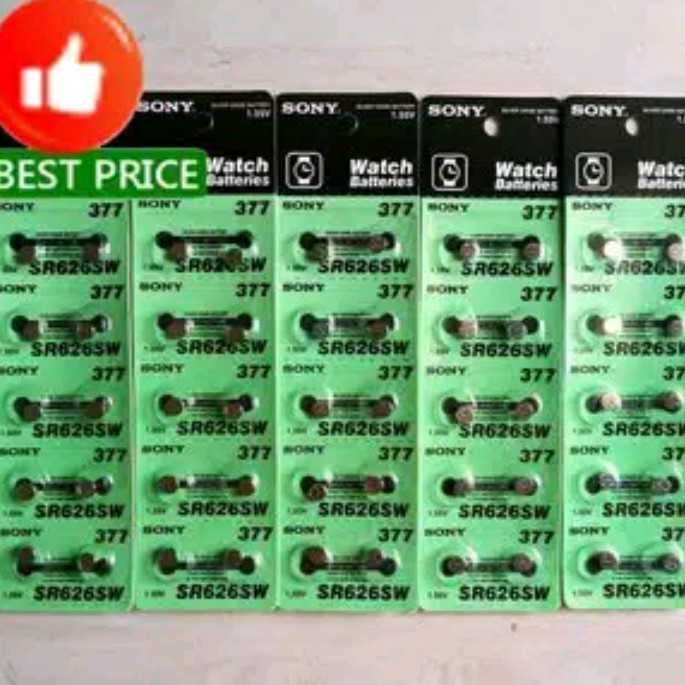 baterai jam / Batrey/Grosir/Baterai/Battery/Batre Sony 626 Batrey Jam Tangan SR626SW SR626/Battrey Jam