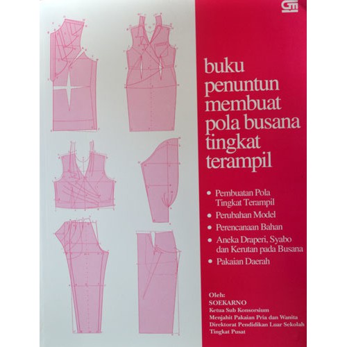 Buku Menjahit - Penuntun Membuat Pola Busana Tingkat Terampil - ORIGINAL