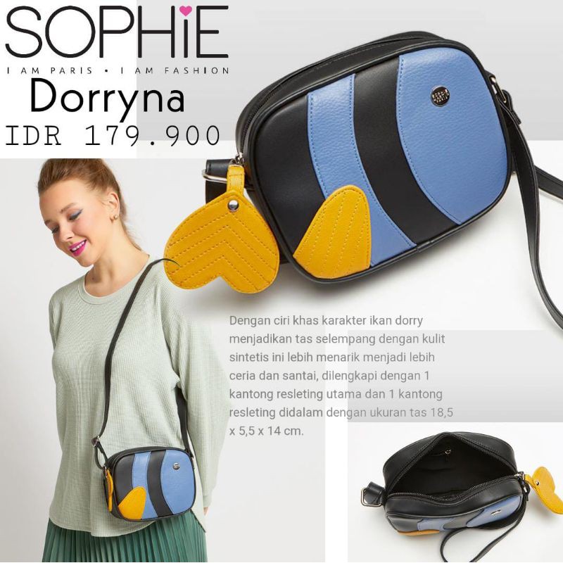 Tas wanita Sophie Martin DORRYNA tas Shopie Martin Paris terbaru 2021 shopee