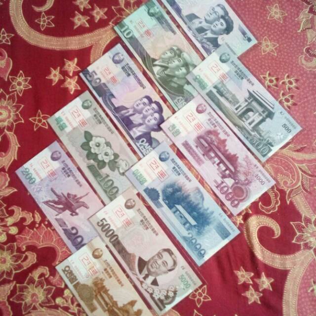 Ready Uang kuno specimen negara Korea Utara