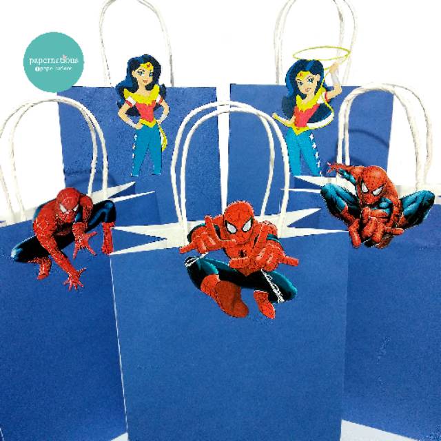 

Paper Bag Spiderman / Paper Bag Wonder Woman / Paper Bag Marvel