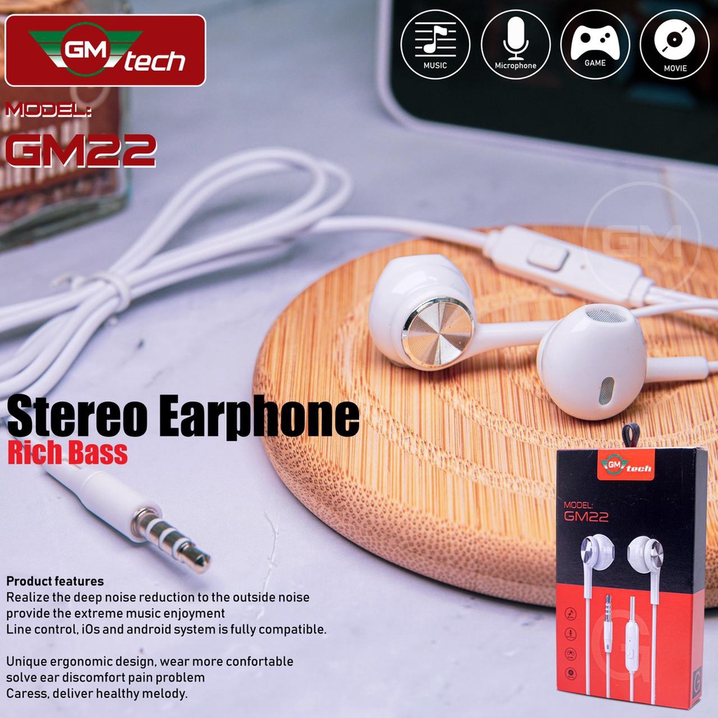 HF HANDFREE HEADSET PHILIPS REALME G23 SUPER BASS PACKING IMPORT